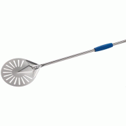 Pelle à défourner perforée en inox - Ø 20 cm - Manche 1,5 m Pelle à défourner perforée en inox - Ø 20 cm - Manche 1,5 m