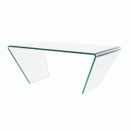 Petite table basse design stella en verre