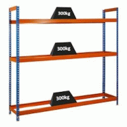 PROREGAL Support à pneus Big METAL SHARK NO.6 | HxLxP 200x180x45cm | Charge du compartiment 300 kg | jusqu'à 21 pneus sur 3 niveaux | Bleu/Orange - PROREGAL Support à pneus Big METAL SHARK NO.6 | HxLxP 200x180x45cm | Charge du compartiment 300 kg | jusqu'à 21 pneus sur 3 niveaux | Bleu/Orange -