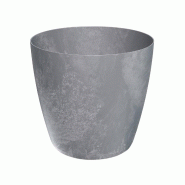 Prosperplast - Pot Mate Beton Effect 15,8 cm, coloris Gris anthracite - gris plastique ZA5723