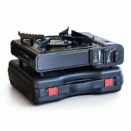 Réchaud à gaz portable 2200W - Gaz Butane, Allumage Piezo, Mallette incluse - Idéal Camping, Bricolage & Chantier INTEC - noir aluminium 3701599334312 Réchaud à gaz portable 2200W - Gaz Butane, Allumage Piezo, Mallette incluse - Idéal Camping, Bricolage & Chantier INTEC - noir aluminium 3701599334312