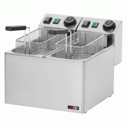 RedFox Friteuse électrique double 0,42 kW/l, 5 + 5 L TOP 230 V - 12537