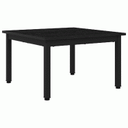 VidaXL Table basse Chêne noir 60 x 60 x 36 cm Bois d'ingénierie Modèle Helios Bois Plus - 892554