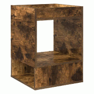 VidaXL Table d'appoint Chêne fumé 40 x 40 x 56 cm Bois d'ingénierie Modèle Flex Essence Élite - 890952