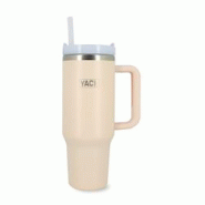 Yack - Gobelet Yack 1.2l En Acier Inoxydable Rose Poudre Couvercle+paille - 3256391030875 Yack - Gobelet Yack 1.2l En Acier Inoxydable Rose Poudre Couvercle+paille - 3256391030875