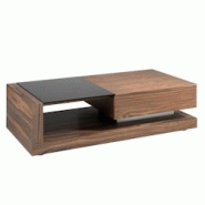 AC ANGEL CERDA Angel Cerdá Table basse rectangulaire Table basse rectangulaire Verre noir et noyer 2061C 130 x 70 x 36 - marron Bois manufacturé 843 AC ANGEL CERDA Angel Cerdá Table basse rectangulaire Table basse rectangulaire Verre noir et noyer 2061C 130 x 70 x 36 - marron Bois manufacturé 843