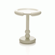 AQA Design Table basse TILDE en MDF blanc L.44,3 P.42,5 H.54 MP03133 - blanc Bois manufacturé MP03133