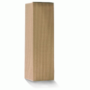 Boîte pour 1 bouteille en carton micro-cannelure 9x9x33cm - par 10 - écru