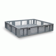 Caisse palette plastique ajourée légère 1200 x 1000 Caisse palette plastique ajourée légère 1200 x 1000