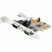 Carte Série PCI Express à  2 ports - Carte d'Extension Série PCIe vers RS232 (DB9) - Adaptateur PCIe
