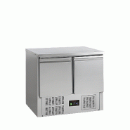 Comptoir pour saladette GN1/1 - 2 portes pleines à charnières | Tefcold - GS91