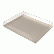 Couvercle pour Plateau Atlas réf 38768 rPET 27,8x19,3x4,5cm - par 100