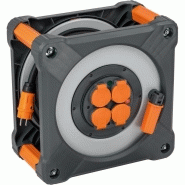 Enrouleur de câble multiprises cube ip44 h07rn-f 3g2,5 25 mètres