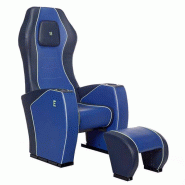 Siège à look sportif avec ligne aérienne renforcée et repose-pied assorti - Como Siège à look sportif avec ligne aérienne renforcée et repose-pied assorti - Como
