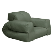 FAUTEUIL FUTON STANDARD CONVERTIBLE HIPPO CHAIR COULEUR VERT OLIVE