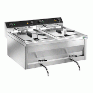 Friteuse de table électrique avec vidange - 2 x 9 l (FR996) AFI collin-lucy