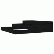 Helloshop26 - Jardinière bac lit surélevé plantes fleurs terrasse jardin 107 x 107 x 27 cm bois massif de pin noir 02_0037296 - 3000217843046 Helloshop26 - Jardinière bac lit surélevé plantes fleurs terrasse jardin 107 x 107 x 27 cm bois massif de pin noir 02_0037296 - 3000217843046