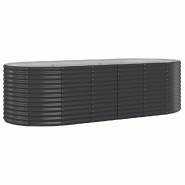 Helloshop26 - Jardinière bac lit surélevé plantes fleurs terrasse jardin de jardin acier enduit de poudre anthracite 02_0039477 - 3000218529697 Helloshop26 - Jardinière bac lit surélevé plantes fleurs terrasse jardin de jardin acier enduit de poudre anthracite 02_0039477 - 3000218529697