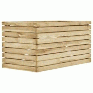 Helloshop26 - Jardinière lit surélevé plantes fleurs jardin 100 x 50 x 50 cm bois de pin imprégné 02_0000898 - 3000072331535 Helloshop26 - Jardinière lit surélevé plantes fleurs jardin 100 x 50 x 50 cm bois de pin imprégné 02_0000898 - 3000072331535