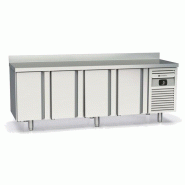 Meuble avec évier 700 adossé positif - 4 portes pleines - PMRGF-250