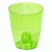 Prosperplast - Pot COUBI ORCHID 2,4 L - 16x16x18,3 cm, vert transparent - vert plastique polypropylène ZA4198