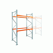 Rayonnage à palettes - 2225x1100 mm - 2 niveaux - 4 à 6 palettes - Charge 1900 kg/niveau