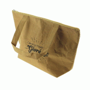 Sac isotherme kraft pliable "Pause Gourmande" 33,5x10x23cm - par 144 Sac isotherme kraft pliable "Pause Gourmande" 33,5x10x23cm - par 144