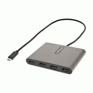 StarTech Adaptateur USB C vers 4 HDMI - Carte Vidéo