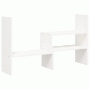 Support pour moniteur (39-72) x 17 x 43 cm bois de pin solide blanc 02_0004416 - blanc Bois massif 3000200406050