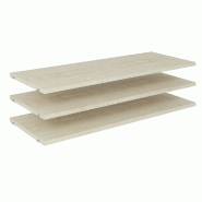 Tablette érable 22 mm pour caisson Vertigo 120cm - par 3