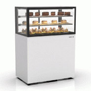 Vitrine réfrigérée INTEGRA sur base haute - 1000 mm - 3 niveaux - H1400 mm - IN100/50-140 | Sayl Barcelona