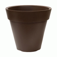 WellHome - Pot de fleurs modèle « Collection Ale-X » Ø40x35cm coloris bronze - bronze plastique WH13407