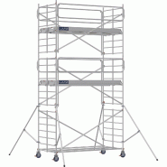 Échafaudage roulant aluminium DOCKER 150 version garde-corps EXMDS - Hauteur de travail : 6,90 m - DUARIB - 7230052 Échafaudage roulant aluminium DOCKER 150 version garde-corps EXMDS - Hauteur de travail : 6,90 m - DUARIB - 7230052