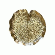 Aulica Dessous d'assiette nénuphar doré - Lot de 6 - doré 793701 Aulica Dessous d'assiette nénuphar doré - Lot de 6 - doré 793701