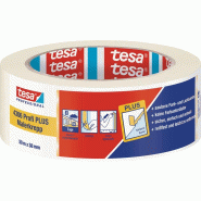 Bande de crêpon de peintre 4306 Profi PLUS légèrement crêpé beige clair longueur 50 m largeur 38 mm rouleau TESA Bande de crêpon de peintre 4306 Profi PLUS légèrement crêpé beige clair longueur 50 m largeur 38 mm rouleau TESA