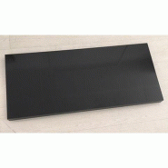 Base en bois pour portant - L90xP40cm - Noir brillant 9005 - Tube carré 20x20
