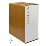 Poubelle tri 3x60L carton, papier, verre