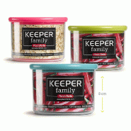 Bouteille multi-usages 500ml avec couvercles assortis 3un - 6623005