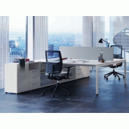 Bureau bench 2 personnes sur armoire Pop Easy pratique et fonctionnel Bureau bench 2 personnes sur armoire Pop Easy pratique et fonctionnel