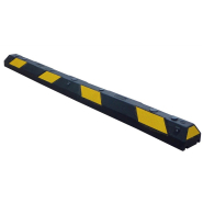 Butée de parking en caoutchouc avec des capuchons cache trous - sodimar