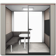 Cabine acoustique Cube L avec électrification - 4 pers