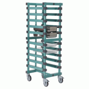 Gastro-Inox Chariot à étagères Rea en plastique avec 12 étagères 470x610x1850mm - plastique 7445908639601