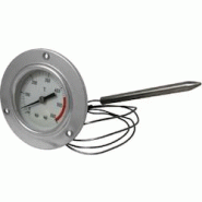 Giemme Spoleto – Thermomètre professionnel en acier inoxydable pour fours à bois et barbecues - gris inox g237 Giemme Spoleto – Thermomètre professionnel en acier inoxydable pour fours à bois et barbecues - gris inox g237