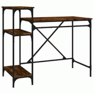 Helloshop26 - Bureau table poste de travail meuble d'ordinateur informatique étude avec étagères chêne 105 x 50 x 90 cmbois 02_0023484 - 3000214350295 Helloshop26 - Bureau table poste de travail meuble d'ordinateur informatique étude avec étagères chêne 105 x 50 x 90 cmbois 02_0023484 - 3000214350295