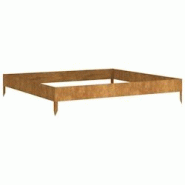 Helloshop26 - Jardinière bac lit surélevé plantes fleurs terrasse jardin de jardin 100 x 100 x 18,5 cm acier corten marron 02_0039258 - 3000218453206 Helloshop26 - Jardinière bac lit surélevé plantes fleurs terrasse jardin de jardin 100 x 100 x 18,5 cm acier corten marron 02_0039258 - 3000218453206