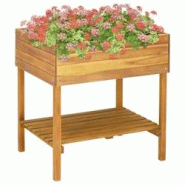Helloshop26 - Jardinière surélevée 78,5 x 58,5 x 78,5 cm jardin plantes fleurs bois massif d'acacia 02_0000851 - 3000071851539 Helloshop26 - Jardinière surélevée 78,5 x 58,5 x 78,5 cm jardin plantes fleurs bois massif d'acacia 02_0000851 - 3000071851539