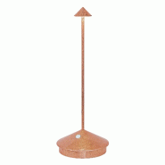 Zafferano Lampe de table LED Pina Pro, rechargeable et à intensité variable, sans fil, couleur safran, 2 200-2 700-3 000 K - orange 8054040728303