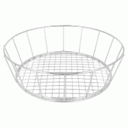 Panier finger food Toscane en inox Ø24,1x7cm - par 12