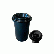 Poubelle donuts 50l noire Poubelle donuts 50l noire