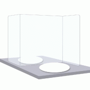 Protection table plexi 3mm en S 200x600x200 x H600mm